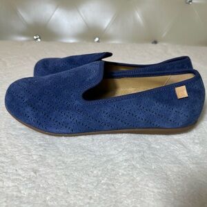 Spenco Women's Bailey Ballet Slip On Flat Loafer Shoes, Peacoat Size 11B